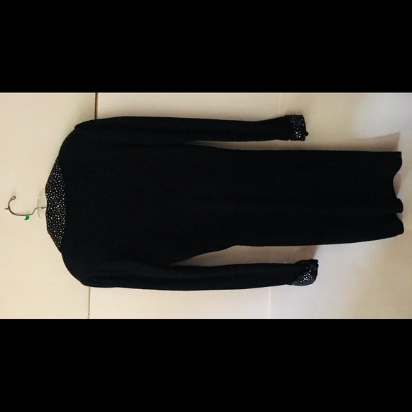Vintage St John Knit Black Dress Sequins sz 6 USA Original Owner Holiday Dress - Picture 11 of 16